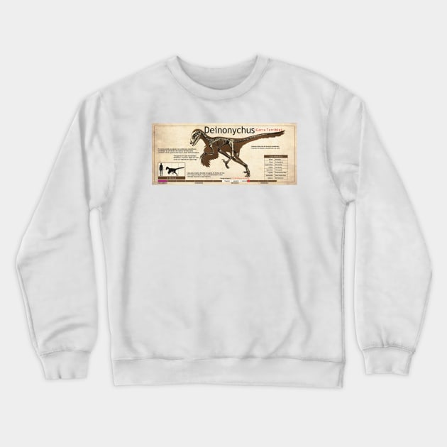 Deinonychus Crewneck Sweatshirt by tenebrae